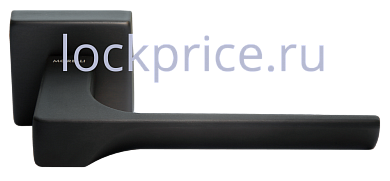 Картинка Дверные ручки MORELLI LUXURY FIORD-SQ BLACK Цвет - черный